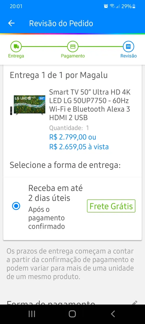 Imagem na descrição da promoção