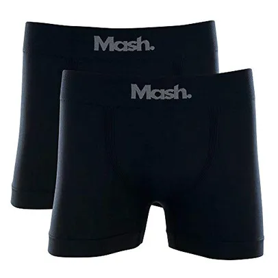 Kit 2 Cuecas Boxer Microfibra, Mash, Masculino (TAMANHO P e M preto) 