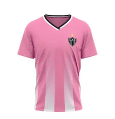 Camiseta Masculina Rosa Atlético Mineiro - Em chamas