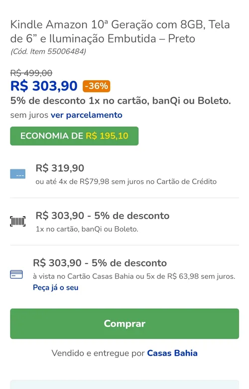 Imagem na descrição da promoção