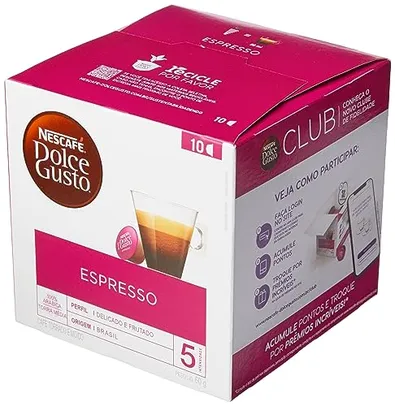 (REC) (Mais por Menos R$10,49) Nescafe Dolce Gusto, Espresso, 10 Cápsulas