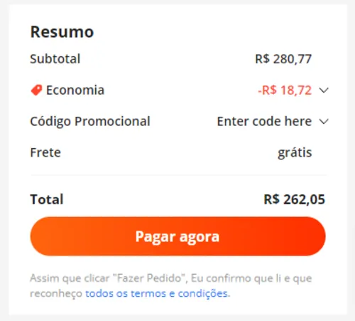 Imagem na descrição da promoção