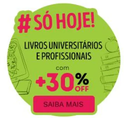 30% + 20% OFF com Visa Checkout em livros universitários e profissionais na Saraiva