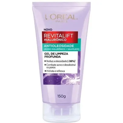 Gel de Limpeza Antioleosidade L'Oréal Paris Revitalift Hiaurônico - 150g