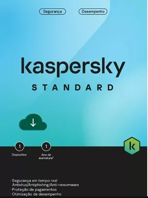 Kaspersky Antivírus Standard, 1 dispositivo, 12 meses