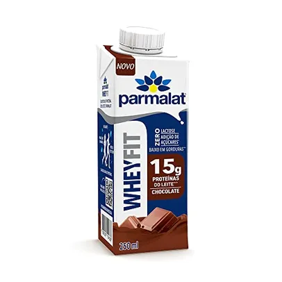 (Adicionar 10und) Parmalat WheyFit Bebida Láctea Chocolate 15g de Proteína 250 Ml