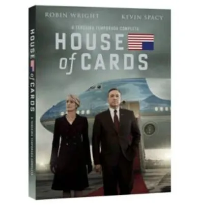 DVD House Of Cards - 3ª Temporada - 4 Discos | R$ 9