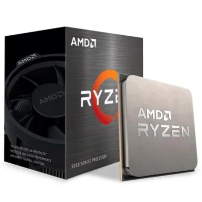 Processador AMD Ryzen 5 5600X, Cache 35MB, 3.7GHz (4.6GHz Max Turbo) | R$1.690