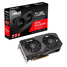 Placa de Vídeo RX 6600 V2 ASUS Dual AMD Radeon, 8GB GDDR6  - 90YV0GP2-M0NA00