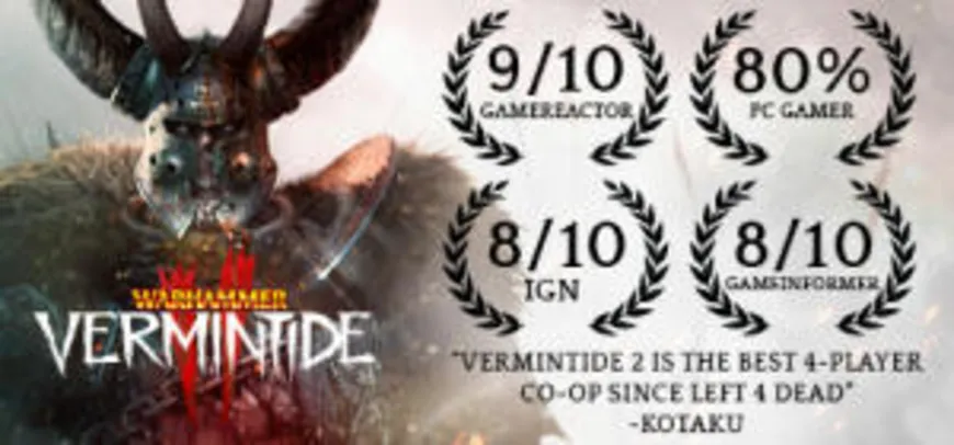 Warhammer: Vermintide 2 (PC) - R$ 38 (34% OFF)