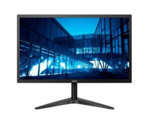 Monitor LED 21.5” AOC FULL HD conexão HDMI e DisplayPort e com base ajustável | R$562