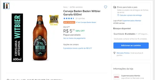 Imagem na descrição da promoção