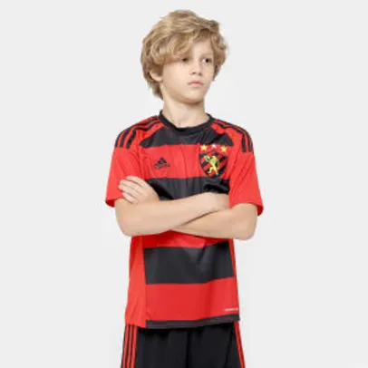 Camisa Sport Recife Infantil I 2016 S/Nº Torcedor Adidas - R$ 70