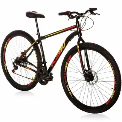 Foto do produto Bicicleta Aro 29 Aço Carbono Ksvj Freios A Disco 21 Marchas