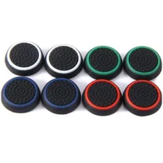 Grip botão controle Silicone PS4 / XBox One / PS3 E XBOX 360 - 8pcs por R$4,80