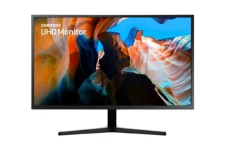 Monitor Profissional Samsung 32 LED 4K UHD, 100% sRGB, HDMI e DisplayPort, FreeSync - LU32J590UQLXZD