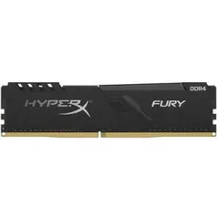 Memória HyperX Fury, 8GB, 2666MHz, DDR4, CL16, Preto - HX426C16FB3/8