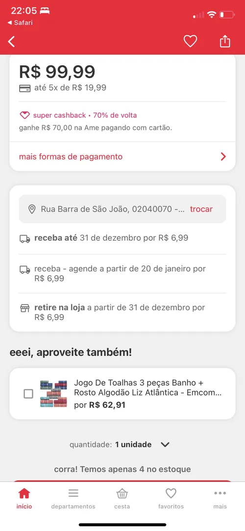 Imagem na descrição da promoção