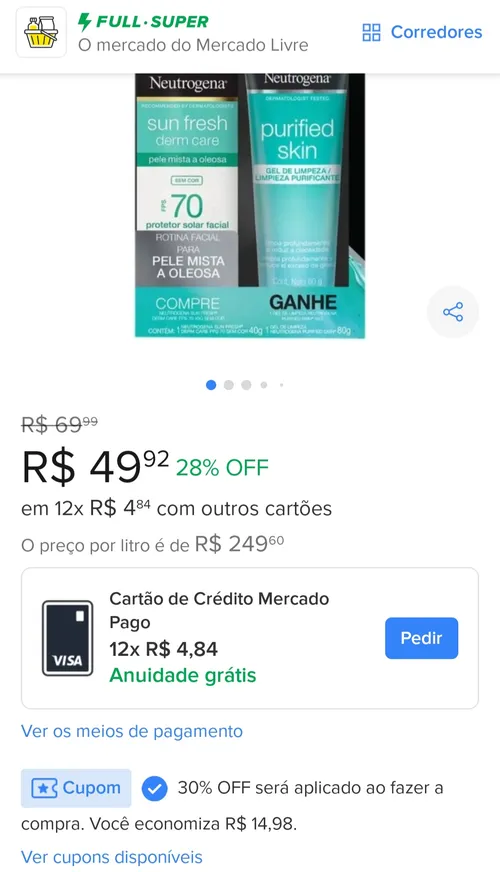 Imagem na descrição da promoção