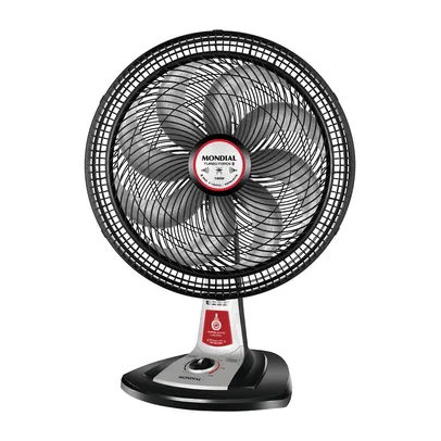 Ventilador de Mesa Mondial Turbo Force Repelente Líquido 40cm 8 Pás 3 Velocidades Preto 220V