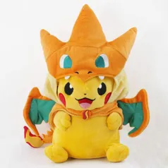 Pelucia Pikachu Cosplay Charizard Y