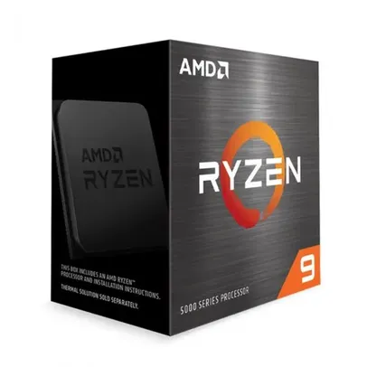 Processador AMD Ryzen 9 5900X 3.7GHz (4.8GHz Max Turbo) 64MB Cache AM4 Sem Vídeo Sem Cooler 