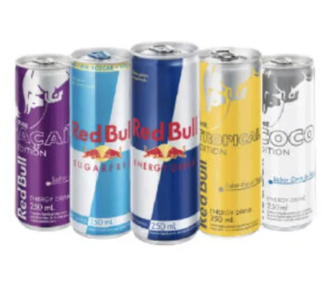 Red Bull 250ml normal e sabores | R$ 5