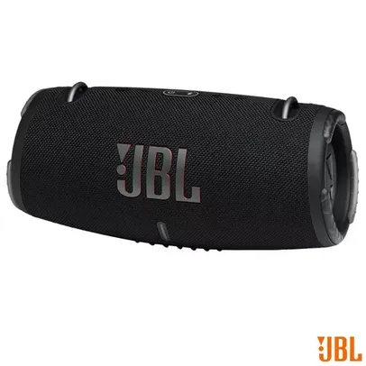 CAIXA DE SOM PORTATIL JBL XTREME 3 BLUETOOTH PROVA D'AGUA 15H DE BATERIA 50W POTENCIA PRETO IP67