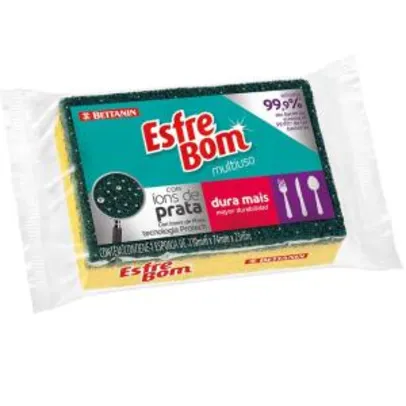 [PRIME] Esponja Abrasiva Multiuso, EsfreBom | R$ 0,85