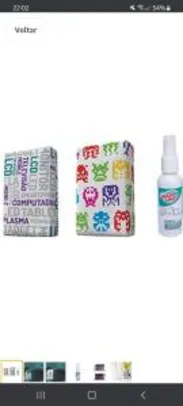 [Prime] Kit com 2 Esponjas Microfibra e 1 Limpa Telas Spray 120ml - R$17