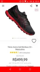 Tênis Asics Gel-Nimbus 22 - Masculino - R$500