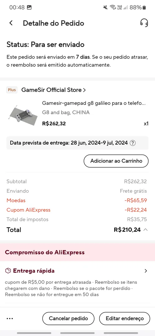 Imagem na descrição da promoção