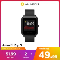 Smartwatch amazfit bip s relógio inteligente Android