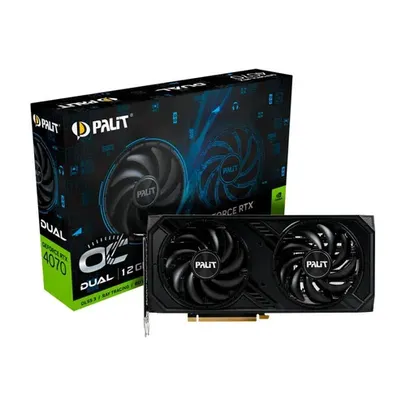 Placa de Video RTX 4060 TI Dual Palit NVIDIA GeForce, 8GB GDDR6, RGB, 128bit, G-Sync, Ray Tracing, DLSS - NE6406T019P1-1060D