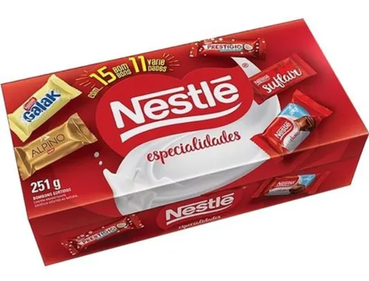 [Leve 2 un] Caixa Bombom Especialidades Nestlé 251g