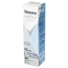 Desodorante Antitranspirante Aerossol Rexona Clinical sem Perfume 150ml