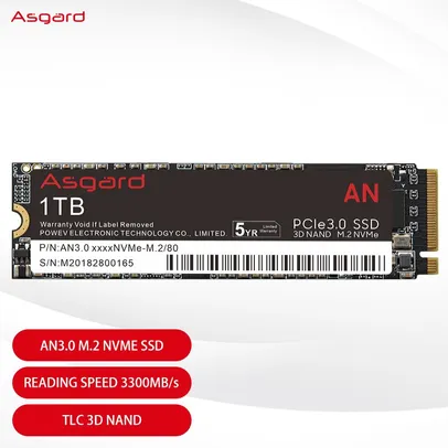 Asgard An3.0 M.2 Nvme 512GB 3300mb/s