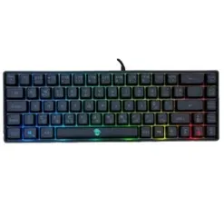 Teclado Gamer Ninja Black Noir, RGB, Switch Membrana, ABNT2, Black, TC-GN-BKNR