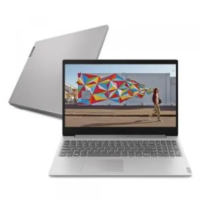 Notebook Lenovo Ultrafino ideapad S145 8GB 2TB 15.6" HD Linux Prata | R$1890