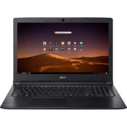 [AME R$1256] Notebook Acer Aspir I3 4GB 1TB Tela 15,6" Windows 10 - Preto R$ 1558