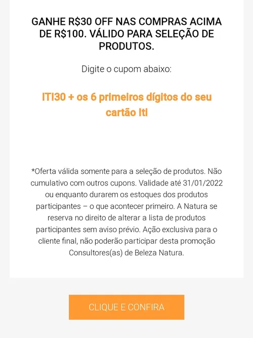 Imagem na descrição da promoção