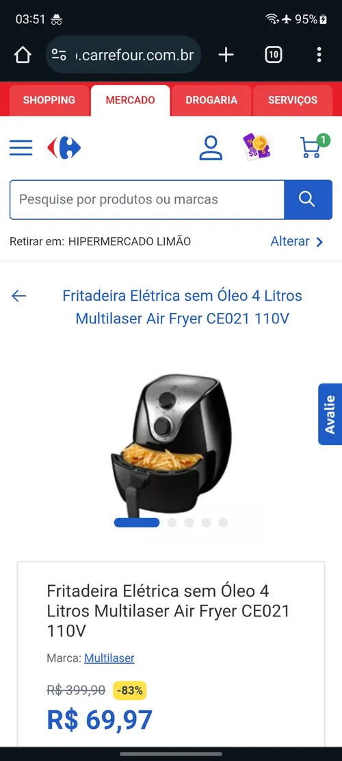 Imagem na descrição da promoção