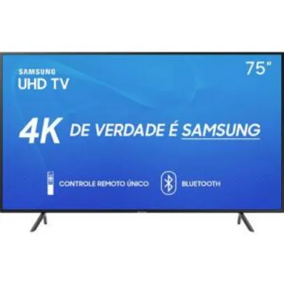 Saindo por R$ 5912: Smart TV LED 75" Samsung 75RU7100 Ultra HD 4K por R$ 5912 | Pelando