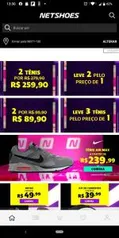 [APP] 3 Tênis pelo Preço de 1 na Netshoes | R$120