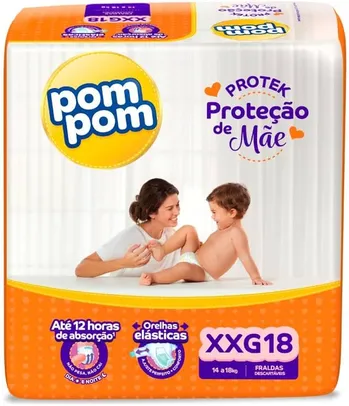 [ Leve 2] Fralda Pom Pom Derma Protek M ao XXG