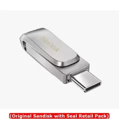 (APP/AME R$ 432) Pendrive SanDisk Ultra Dual Drive Luxe usb-c 1TB 