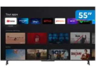 Smart TV 55” 4K UHD QLED TCL 55C725 VA Wi-Fi