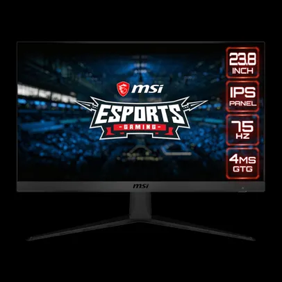 Monitor Gamer MSI Optix, 24 Pol, FullHD, IPS, HDMI/DP, G241V | R$899