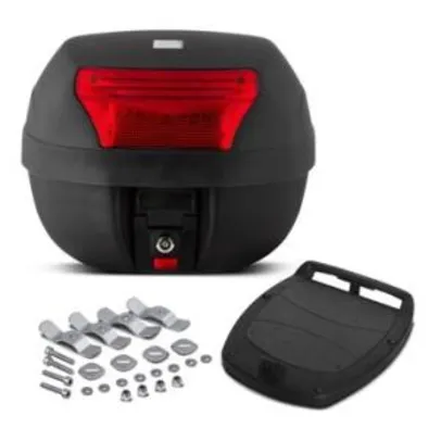 Baú Plástico Moto 28 Litros Pro Tork Smart Box 2 Vermelho - R$57