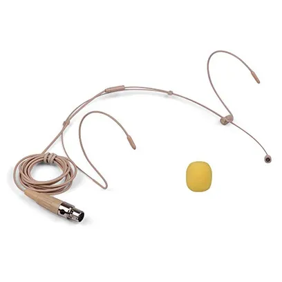 Fone de cabeça leve microfone condensador 4 pinos mini plugue XLR para transmissor bodypack sem fio